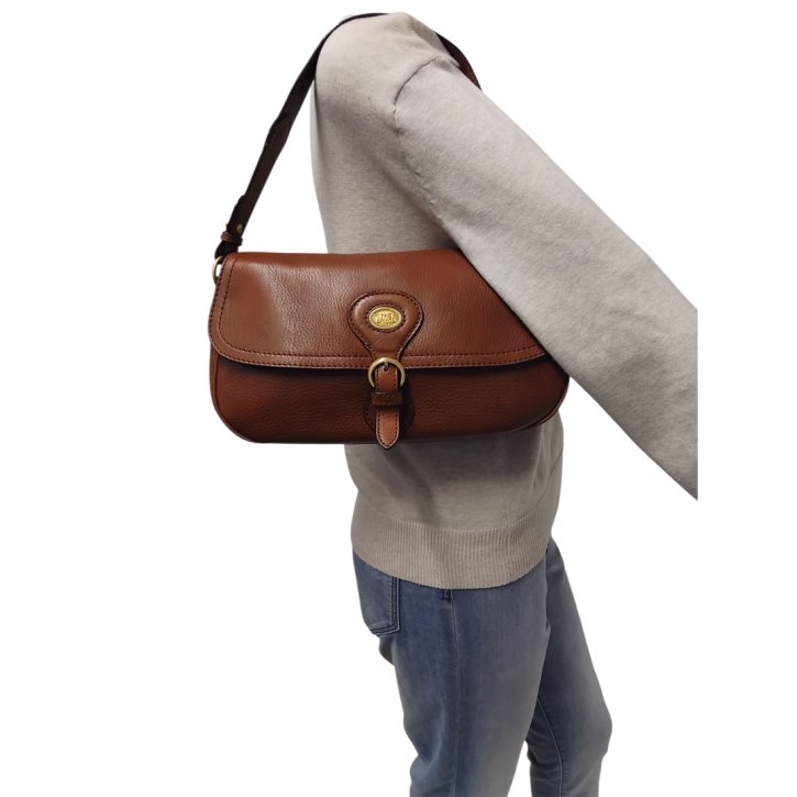 the bridge Schultertasche marrone